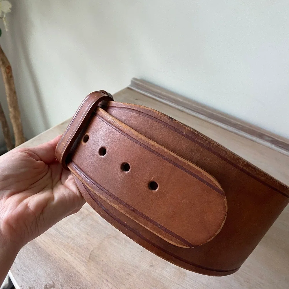 Vintage Weightlifting Leather Belt